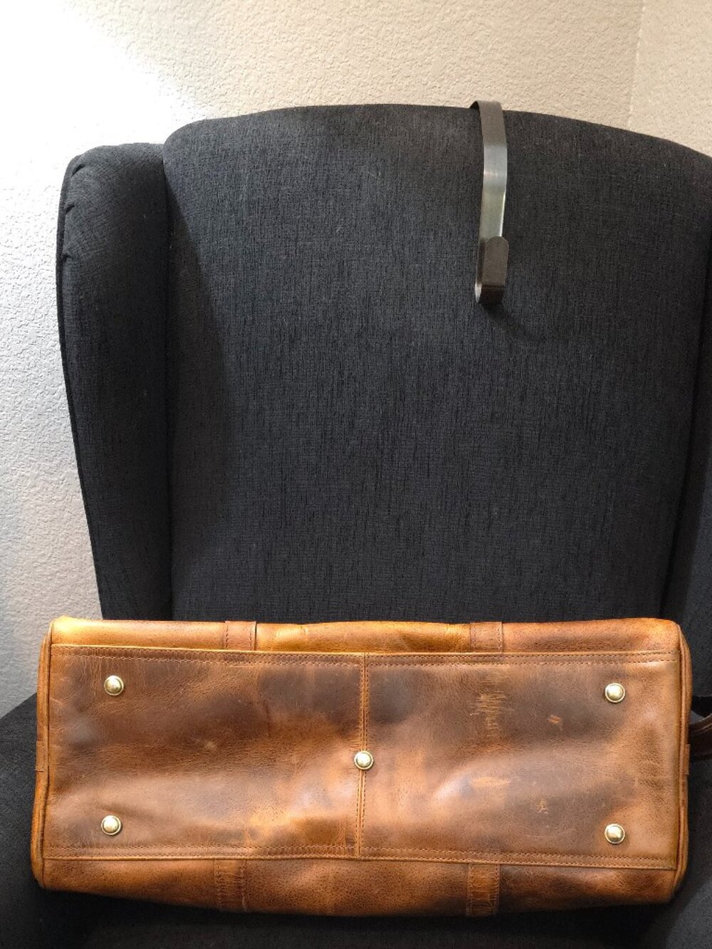 Rustic Town Nando Adventure Brown Leather Travel Duffle Bag - Picture 5 of 12